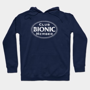 Bionic Club Member in White/Distressed Hoodie